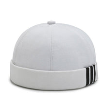 Casquette sans visière 3 Bandes - Blanc / Unique