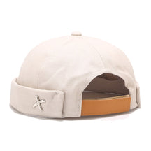 Casquette Sans Visière avec Croix - Beige / Unique