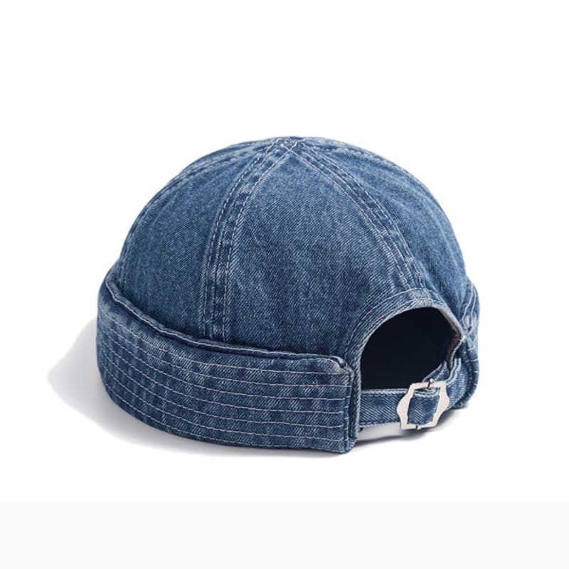 Casquette sans visière denim - Bleu / Unique