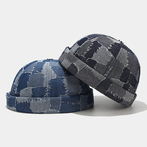 Casquette Sans Visière Effet Jean