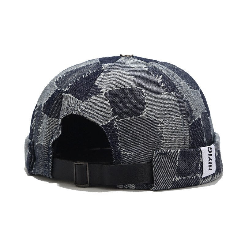Casquette Sans Visière Effet Jean - Noir / Unique