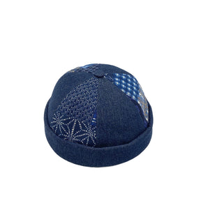 Casquette sans visière Palmier - Bleu-Marine / Unique