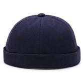Casquette sans visière simple - Bleu / Unique