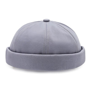 Casquette sans visière simple - Gris / Unique