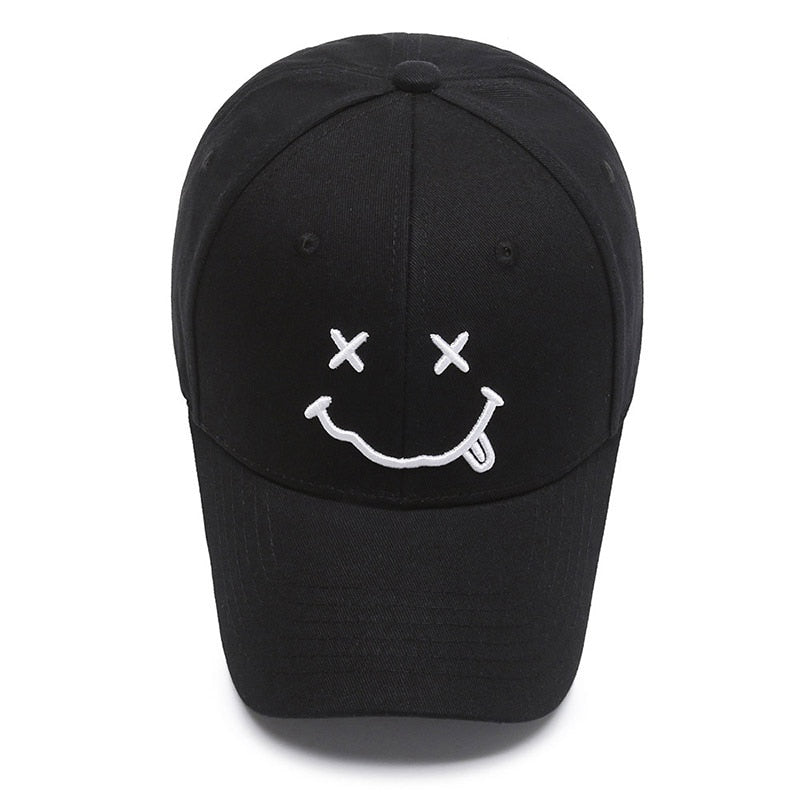 Casquette Smiley Brodée