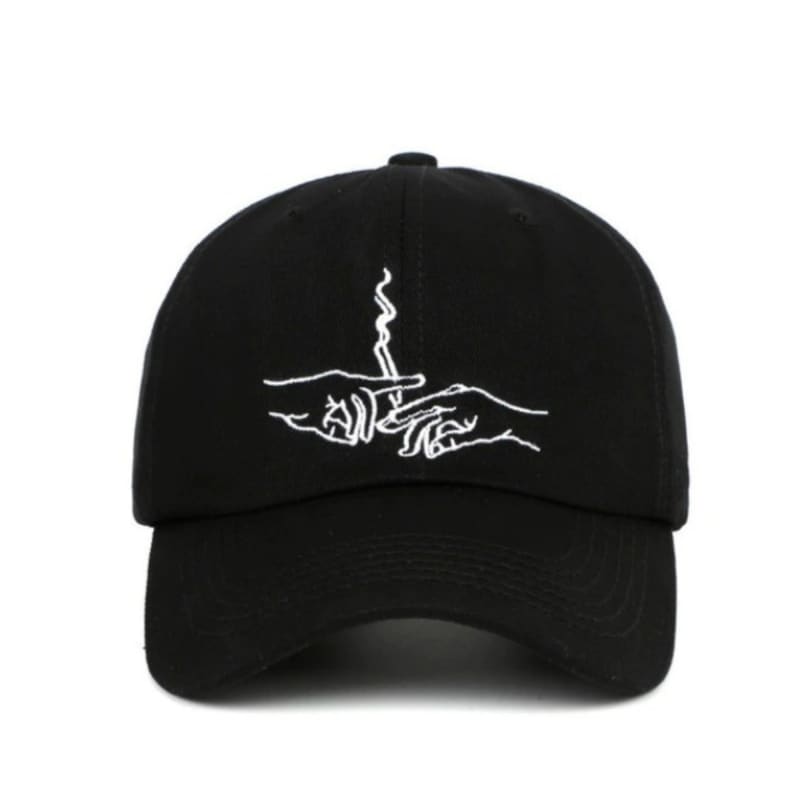 Casquette Smoke Brodée - Noir / Unique