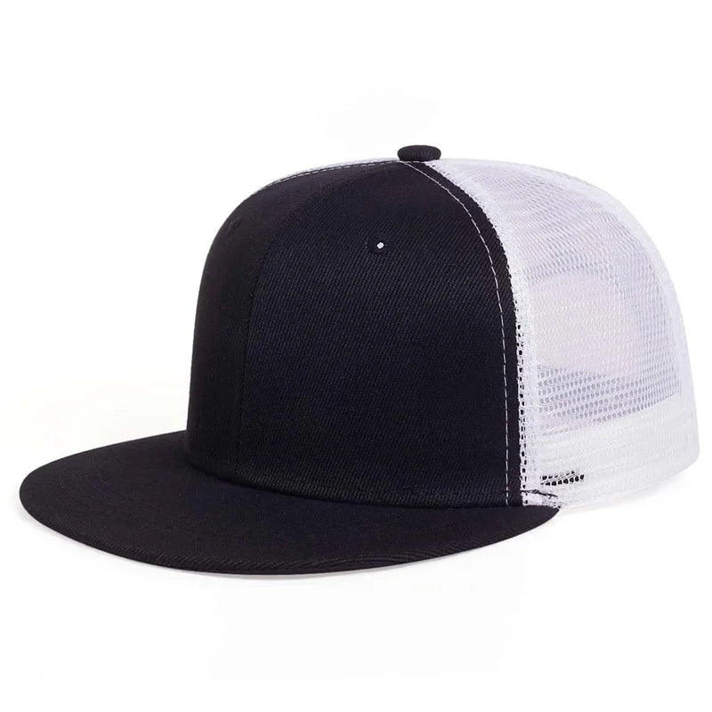 Casquette Snapback Trucker - Noir Blanc / Unique