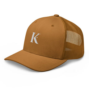 Casquette Trucker K Broderie - Marron vif / Unique
