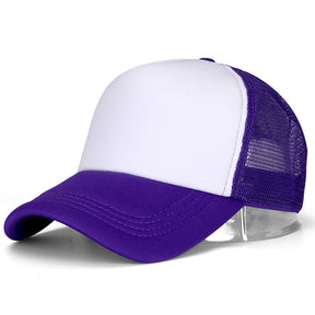 Casquette Trucker Minimaliste - Violet / Unique