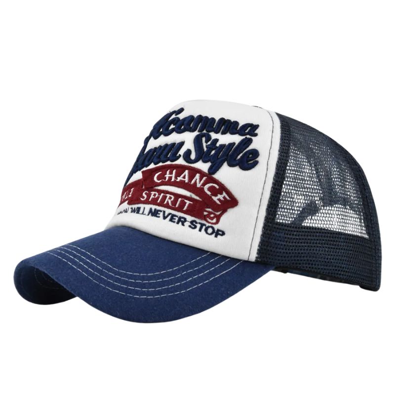Casquette Trucker Retro - Bleu / Unique