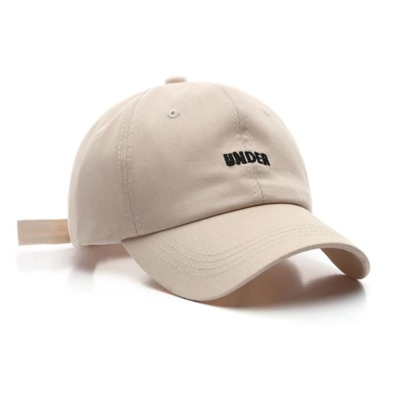 Casquette Under Brodée - Beige / Unique