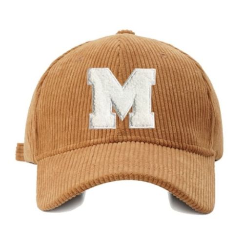 Casquette Velours Brodée M - Orange / Unique