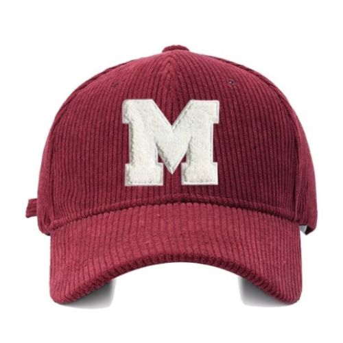 Casquette Velours Broderie M - Rouge / Unique