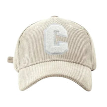 Casquette velours C Brodée - Beige / Unique