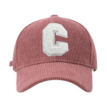 Casquette velours C Brodée - Rose / Unique