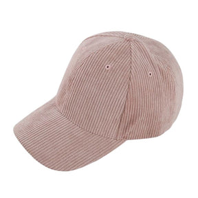 Casquette Velours Cotele - Rose / Unique