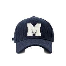 Casquette velours M - Bleu-Marine / Unique
