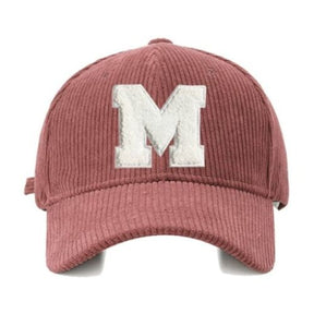 Casquette Velours M Brodée - Rose / Unique