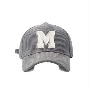 Casquette velours M - Gris / Unique