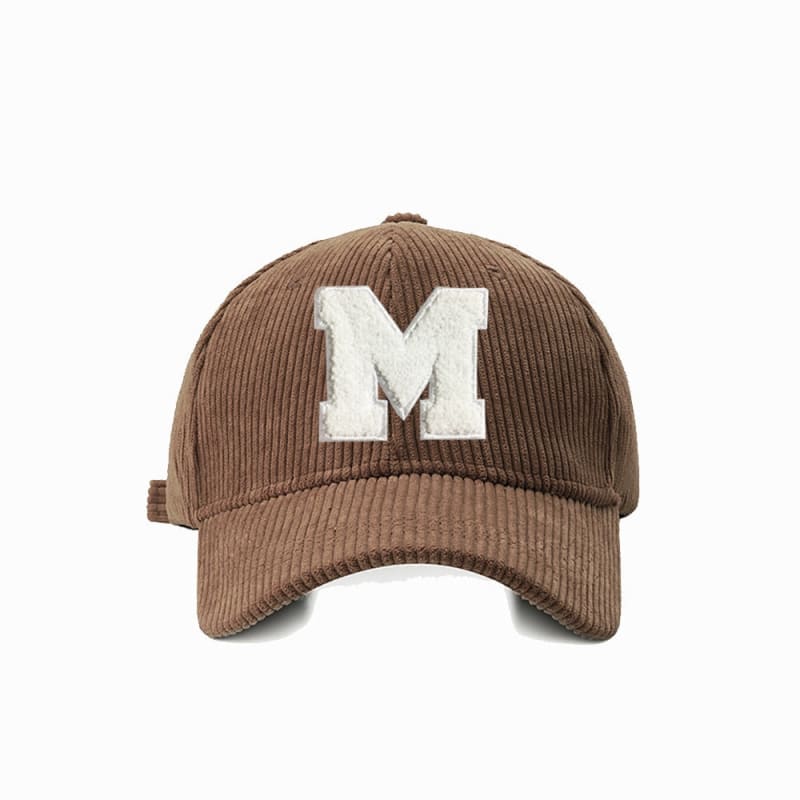 Casquette velours M - Marron / Unique
