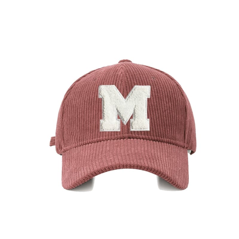 Casquette velours M - Rose / Unique