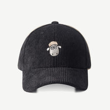 Casquette velours mouton - Noir / Unique