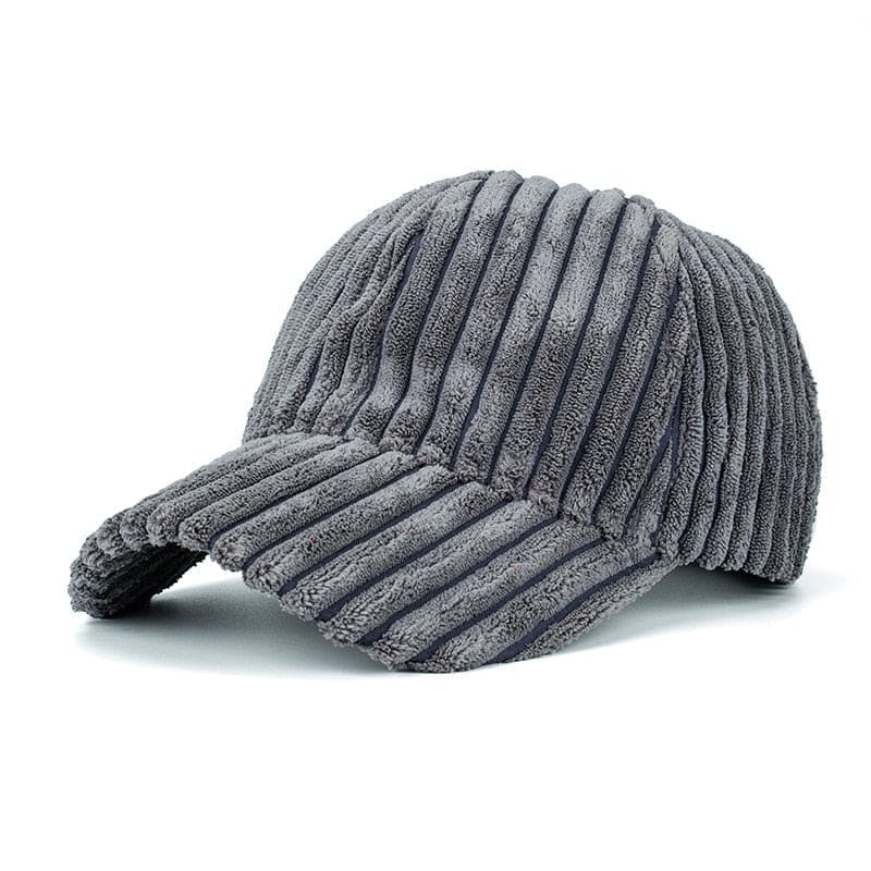 Casquette Velours Noir Pour Femme - Gris foncé / Unique