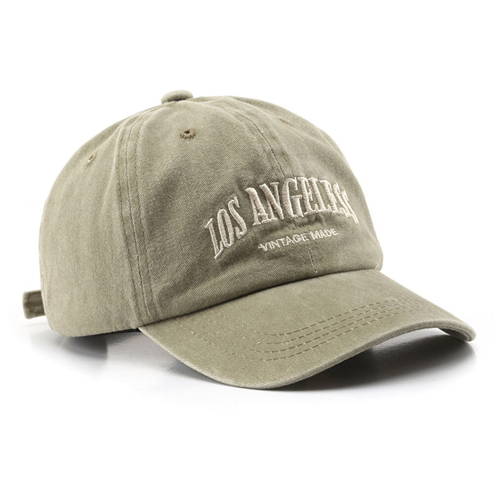 Casquette Vintage Brodée Los Angeless - Beige / Unique