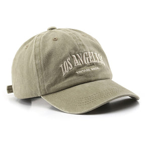 Casquette Vintage Brodée Los Angeless - Beige / Unique