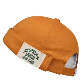 Casquette Vintage Sans Visière - Orange / Unique