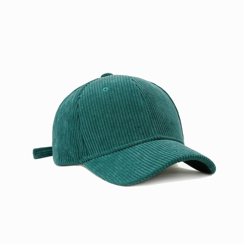 Casquettes Velours Côtelé - Turquoise / Unique